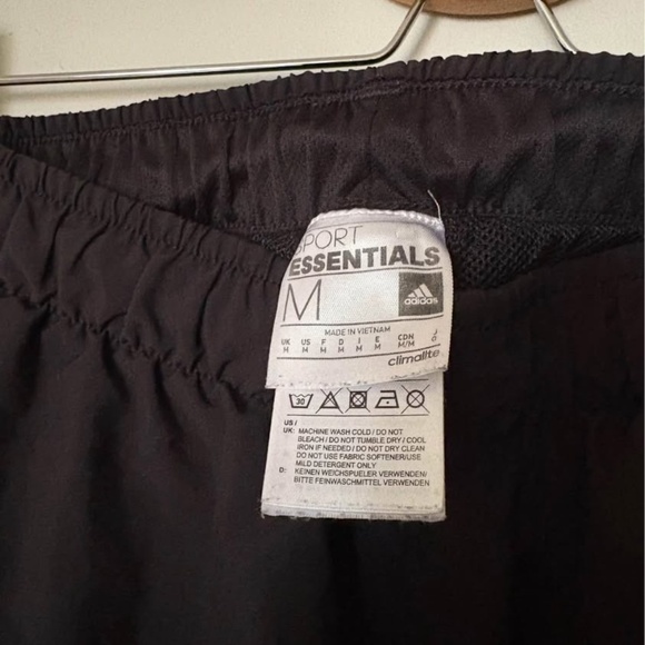 Adidas Vintage Three-Stripes Lined High-Waisted Pants with Elastic Waist - Picture 2 of 4